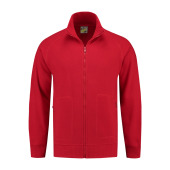L&S Sweater Cardigan unisex red 3XL