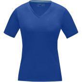 Kawartha biologisch dames t-shirt met korte mouwen - Blauw - M