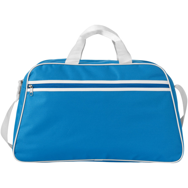 San Jose 2-stripe sports duffel bag 30L - Process blue/White