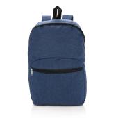 Basic to-tonet rygsæk, blå