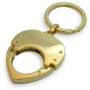 Euro-Heart Coin Holder in Gold Shine Finishing