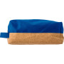 Polyester and cork toilet bag Lynn blue