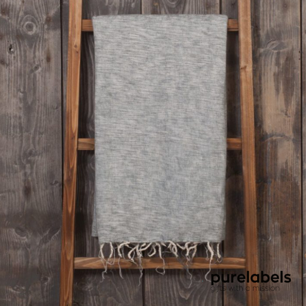 Sjaal met verhaal plaid handgemaakt | origineel relatiegeschenk