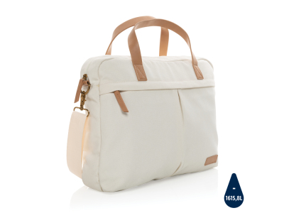 Impact AWARE™ 16 oz. recycled canvas laptoptas