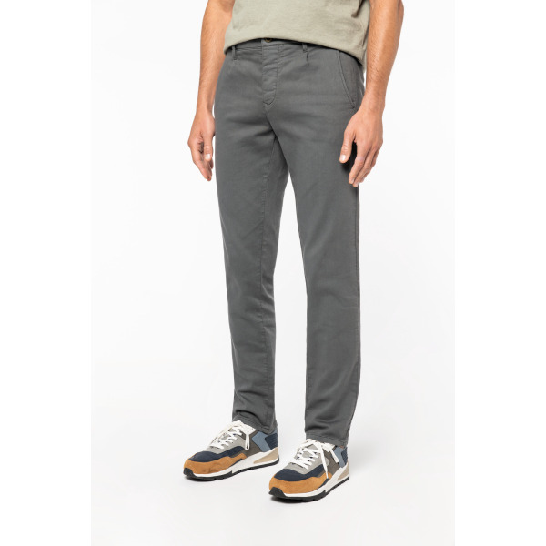 Chino French Terry heren Washed Navy Blue S