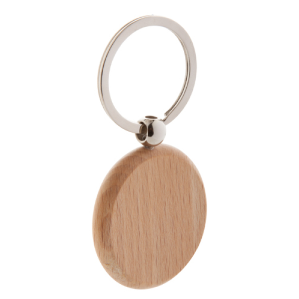 Orbis sleutelhanger hout rond graveren bedrukken