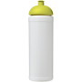 Baseline® Plus grip 750 ml bidon met koepeldeksel - Wit/Lime