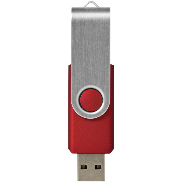 Rotate-basic 8GB USB flash drive - Red/Silver