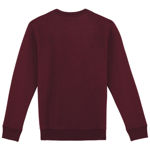 Ecologische uniseks sweater met ronde hals Dark Cherry XL