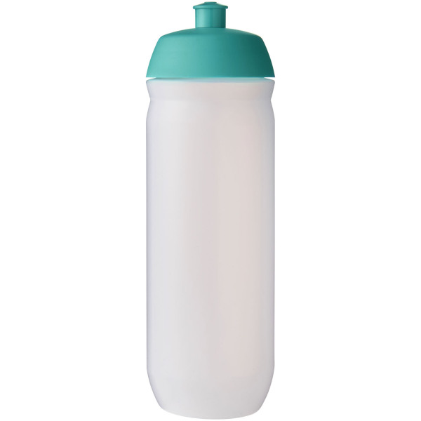 HydroFlex™ Clear 750 ml squeezy sport bottle - Aqua blue/Frosted clear