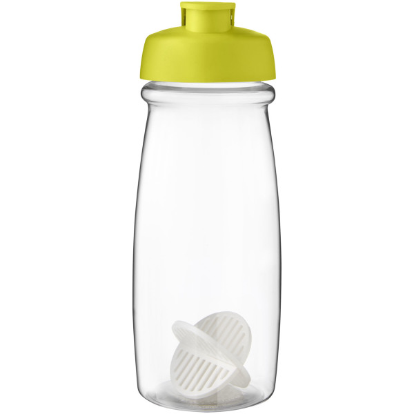 H2O Active® Pulse 600 ml shaker bottle - Lime/Transparent