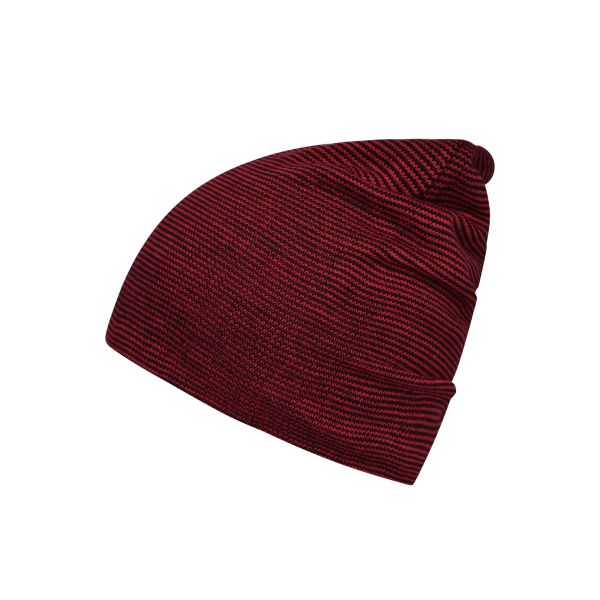 MB7118 Casual Long Beanie - indian-red/black - one size