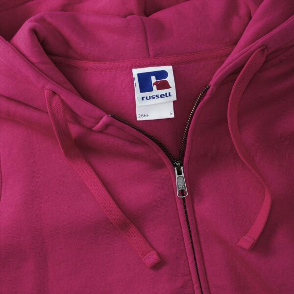 RUS Ladies Authentic Zip Hood Jacket, Fuchsia, XL