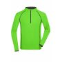 Men's Sports Shirt Longsleeve - bright-green/black - S