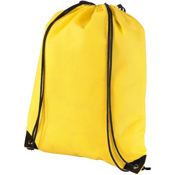 Evergreen non-woven drawstring backpack 5L - Yellow