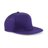 5 Panel Snapback Rapper Cap - Purple