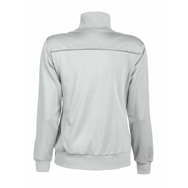 Printer Field lady sweater Lt grey / Lime XS