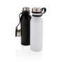 Copper vacuum insulated bottle with carry loop, black