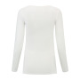 L&S T-shirt Crewneck cot/elast LS for her white 3XL