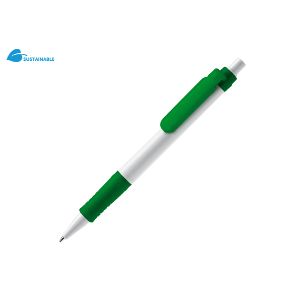 Balpen Vegetal Pen hardcolour - Wit / Groen