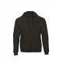 B&C ID.205 Hooded Full Zip Sweatshirt 50/50, Black, XS