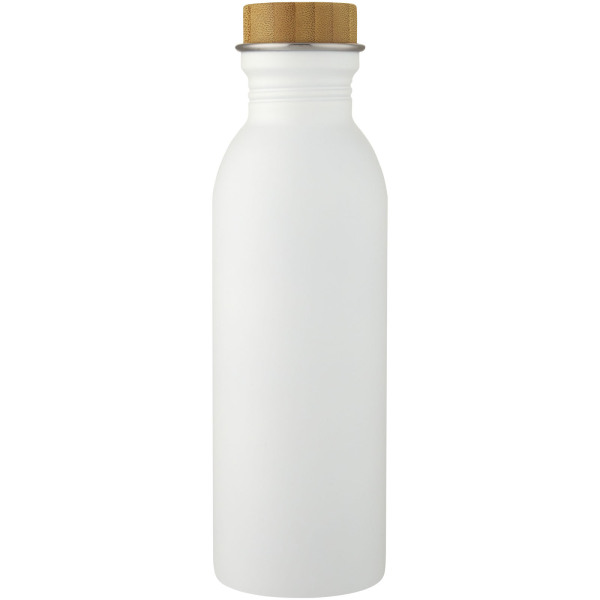 Kalix 650 ml stainless steel water bottle - White