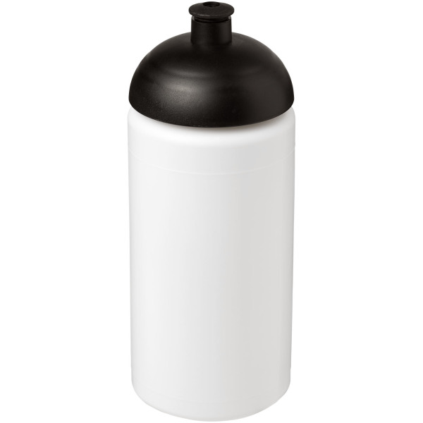 Baseline® Plus grip 500 ml dome lid sport bottle - White/Solid black