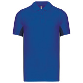 Men's two-tone short sleeved piqué polo shirt Royal Blue / Navy S