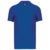 Tweekleurige piquépolo korte mouwen heren Royal Blue / Navy S