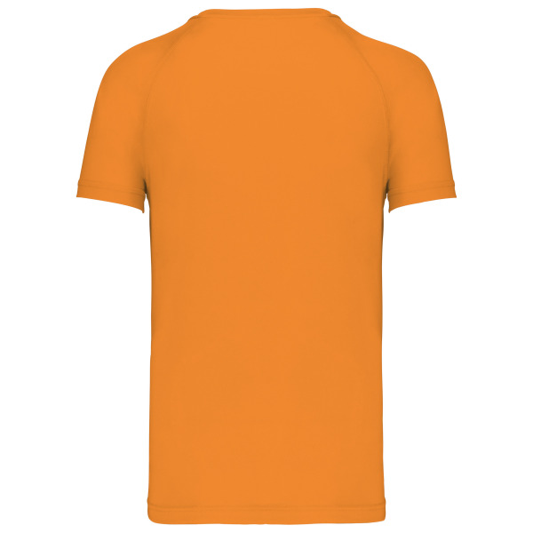 Heren sportshirt met ritskraag Orange XXL