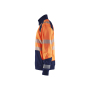 Sweatshirt met halve rits High Vis