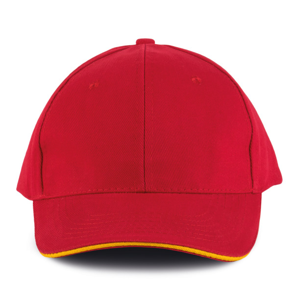 Orlando - 6-panel-kappe Red / Yellow One Size