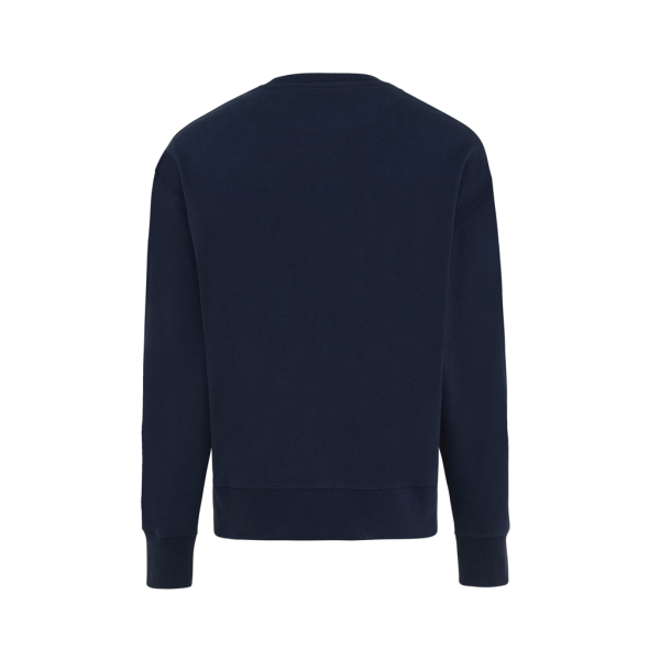 Iqoniq Kruger gerecycled katoen relaxed sweater, donkerblauw (XXXL)