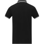 Amarago short sleeve men's tipping polo - Solid black - XS