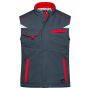 Workwear Softshell Padded Vest - COLOR - - carbon/red - S