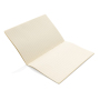 Softcover PU notebook with coloured edge, white