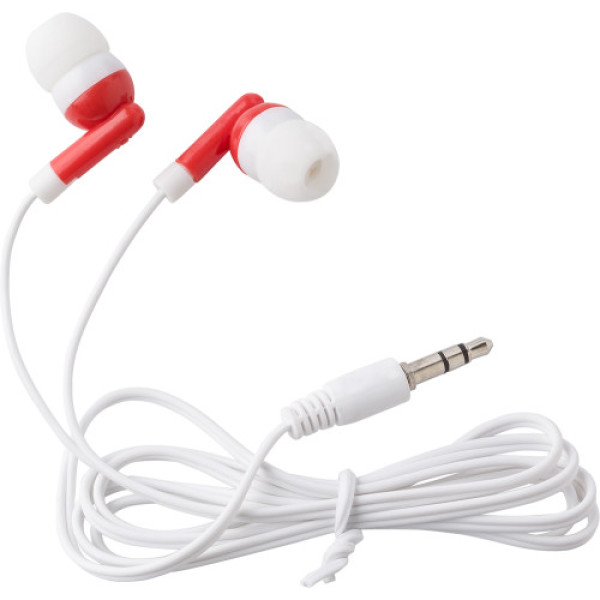 ABS earphones Louisa red