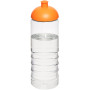 H2O Active® Treble 750 ml sportfles met koepeldeksel - Transparant/Oranje