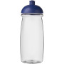 H2O Active® Pulse 600 ml bidon met koepeldeksel - Transparant/Blauw
