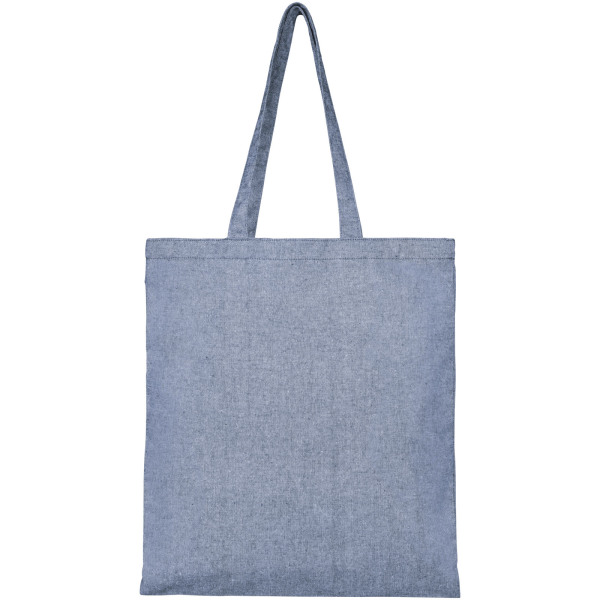 Pheebs 210 g/m² recycled tote bag 7L - Heather blue