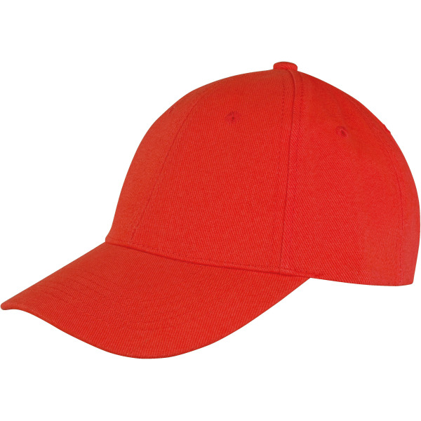 Memphis Brushed Cotton Low Profile Cap Red One Size