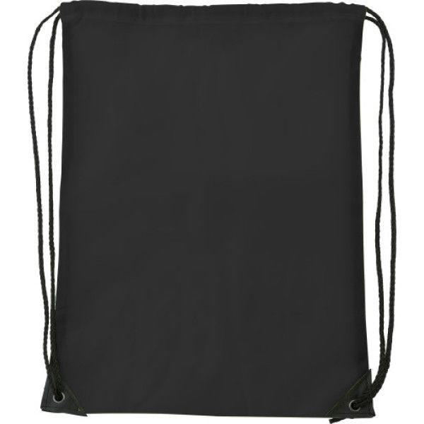 Polyester (210D) drawstring backpack Steffi black