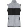 Ladies' Fleece Vest - light-melange/black - S
