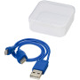 Ario 3-in-1 reversible charging cable - Royal blue