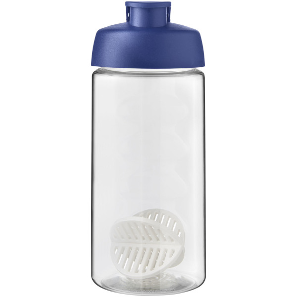 H2O Active® Bop 500 ml sportfles met shaker bal - Blauw/Transparant