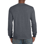 Gildan T-shirt Ultra Cotton LS unisex 446 dark heather XL