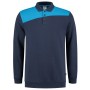 Polosweater Bicolor Naden 302004 Ink-Turquoise XS