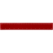 Rothko 30 cm plastlinjal - Röd