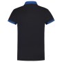 Poloshirt Bicolor Fitted 201002 Navy-Royalblue 4XL