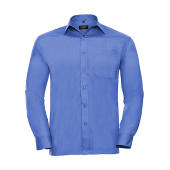 Poplin Shirt LS - Corporate Blue - L